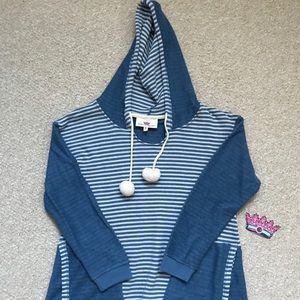 Jadelynn Brooke Blue Pom-Pom hoodie!